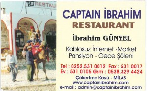 Kontaktdaten Captain Ibrahim